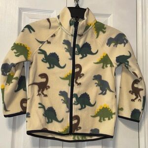 NWOT H & M Dinosaur Print Fleece Jacket